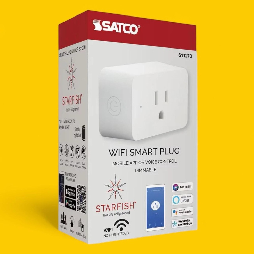 Satco Starfish WiFi Smart Plug - White